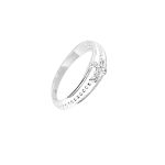 ANEL 3 FIOS COM CRUZ ZIRCÔNIA CRISTAL PRATA 925