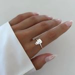 ANEL MENINA ZIRCÔNIA CRISTAL PRATA 925