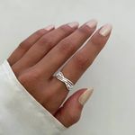 ANEL ZIRCÔNIA CRISTAL PRATA 925