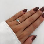 ANEL OVAL ZIRCÔNIA AZUL CLARO PRATA 925