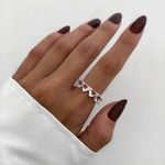 ANEL CORAÇÃO ZIRCÔNIA ROSA CLARO PRATA 925