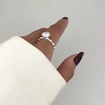 ANEL SOLITÁRIO ZIRCÔNIA CRISTAL PRATA 925