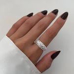 ANEL ABAULADO ARAMADO PRATA 925