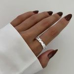 ANEL CORAÇÕES ZIRCÔNIA CRISTAL PRATA 925