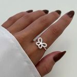 ANEL BORBOLETA ZIRCÔNIA CRISTAL PRATA 925