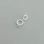 BERLOQUE ANEL ZIRCÔNIA CRISTAL PRATA 925