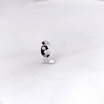 BERLOQUE MICROSCÓPIO PRETO PRATA 925