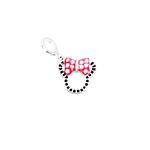 BERLOQUE MINNIE PRETO E VERMELHO PRATA 925