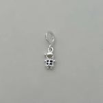 BERLOQUE MENINO ZIRCÔNIA AZUL ESCURO PRATA 925