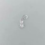 BERLOQUE MENINO ZIRCÔNIA CRISTAL PRATA 925