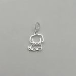 BERLOQUE CACHORRO ZIRCÔNIA CRISTAL PRATA 925