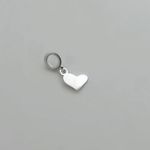 BERLOQUE CORAÇÃO LISO PRATA 925