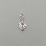 BERLOQUE MUNDO AVIÃO PRATA 925