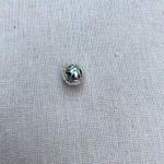 BERLOQUE BOLA VERDE E AMARELO PRATA 925