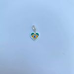 BERLOQUE CORAÇÃO BRASIL PRATA 925