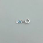 BERLOQUE BOMBOM AZUL CLARO PRATA 925