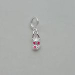 BERLOQUE BABUCHE FLORES ROSA PRATA 925