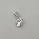 BERLOQUE CORAÇÃO ZIRCÔNIA CRISTAL PRATA 925