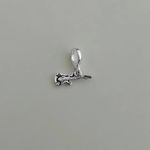 BERLOQUE GUITARRA ENVELHECIDA PRATA 925