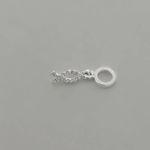 BERLOQUE PEIXE ZIRCÔNIA CRISTAL PRATA 925