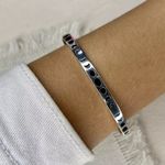 BRACELETE LUA ENVELHECIDO PRATA 925