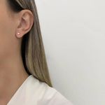 BRINCO REDONDO ZIRCÔNIA 3MM PRATA 925