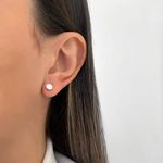 BRINCO REDONDO ZIRCÔNIA CRISTAL PRATA 925