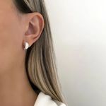 ARGOLINHA CRAVEJADA CRISTAL P PRATA 925