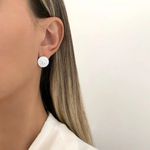 BRINCO REDONDO ZIRCÔNIA CRISTAL PRATA 925