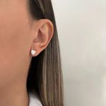 BRINCO CORAÇÃO ZIRCÔNIA CRISTAL PRATA 925