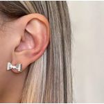 BRINCO LAÇO LISO PRATA 925