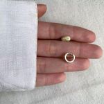 BRINCO ARGOLA CLICK ZIRCÔNIA AMARELO ESCURO PRATA 925