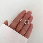 BRINCO ARGOLA CLICK PRATA 925