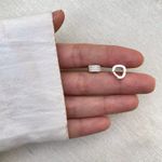 ARGOLINHA GOTA CRAVEJADA CRISTAL P PRATA 925