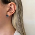 BRINCO FLOR INDIANO PRATA 925