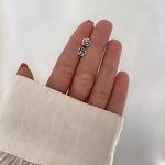 BRINCO FLOR INDIANA PRATA 925