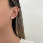 BRINCO FLOR LISO PRATA 925