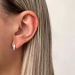 ARGOLINHA CLICK ZIRCÔNIA PRATA 925