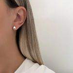 BRINCO TRIÂNGULO LISO PRATA 925