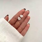 BRINCO GOTA ZIRCÔNIA ROSA CLARO E CRISTAL PRATA 925