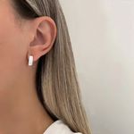 BRINCO ARGOLA CLICK ZIRCÔNIA G PRATA 925