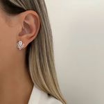 BRINCO ZIRCÔNIA CRISTAL PRATA 925