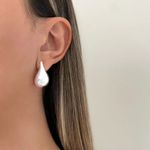 BRINCO GOTA LISO PRATA 925