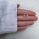 BRINCO GOTA ZIRCÔNIA ROSA CLARO PRATA 925