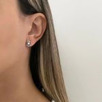 BRINCO INDIANO ZIRCÔNIA CRISTAL PRATA 925