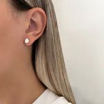 BRINCO GOTA ZIRCÔNIA CRISTAL PRATA 925