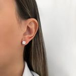 BRINCO ZIRCÔNIA CRISTAL PRATA 925