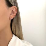 BRINCO ARGOLA CLICK ZIRCÔNIA PRATA 925