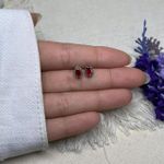 BRINCO NAVETE ZIRCÔNIA RUBI PRATA 925