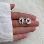 BRINCO ZIRCÔNIA CRISTAL E LILÁS PRATA 925